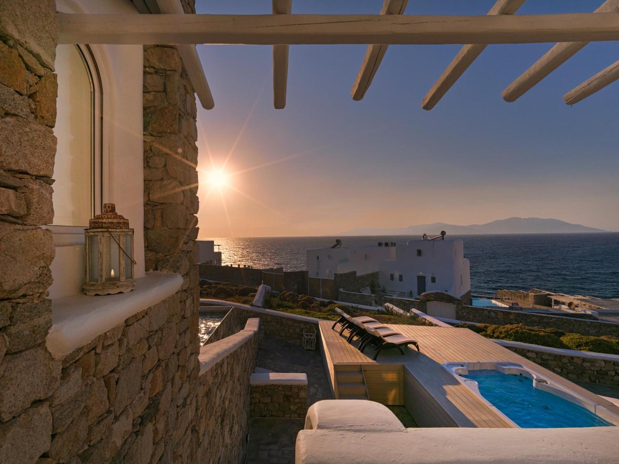 Sunset Villas In Mykonos By White Hills Mykonos Town Exterior foto